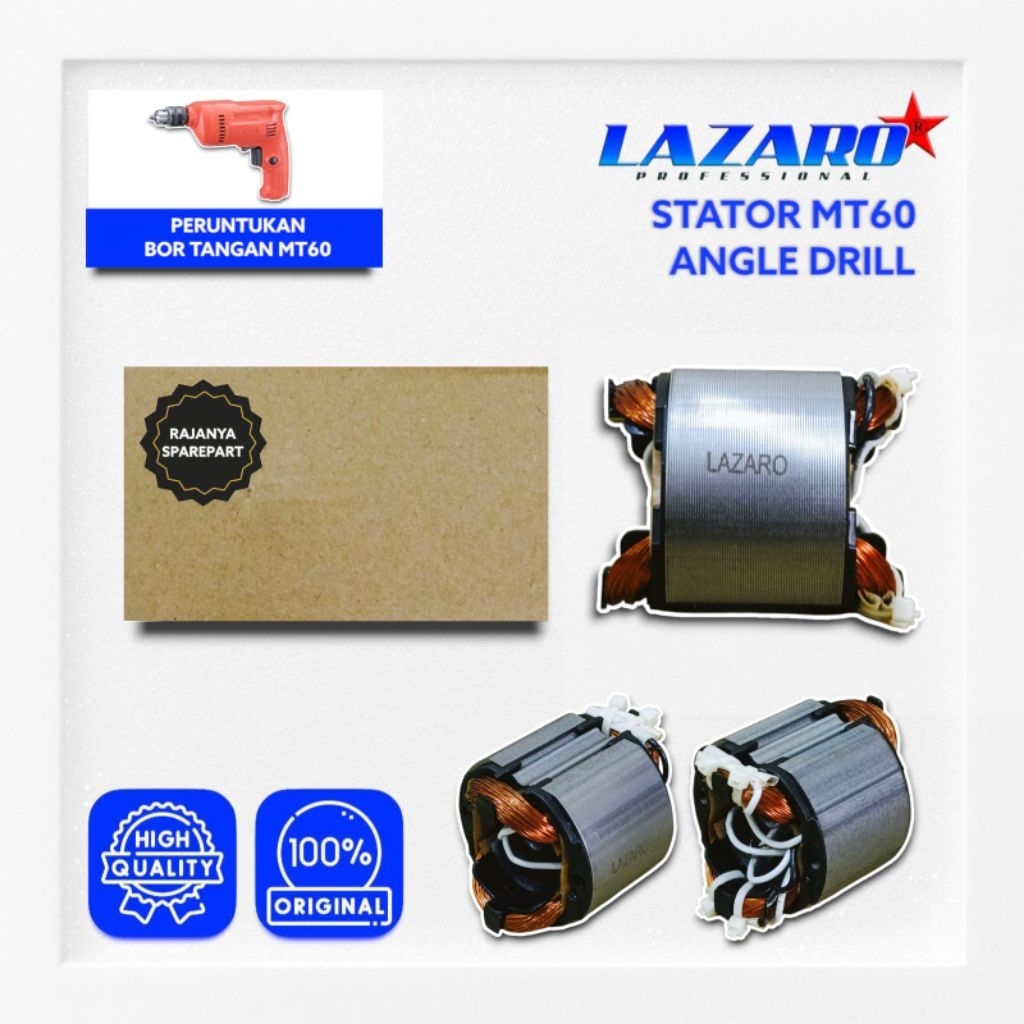 Stator Bor Listrik 10mm MAKTEC MT60 LAZARO MT60 Stator Angle Drill Bor Maktec MT60 MAKITA M0600B Mes