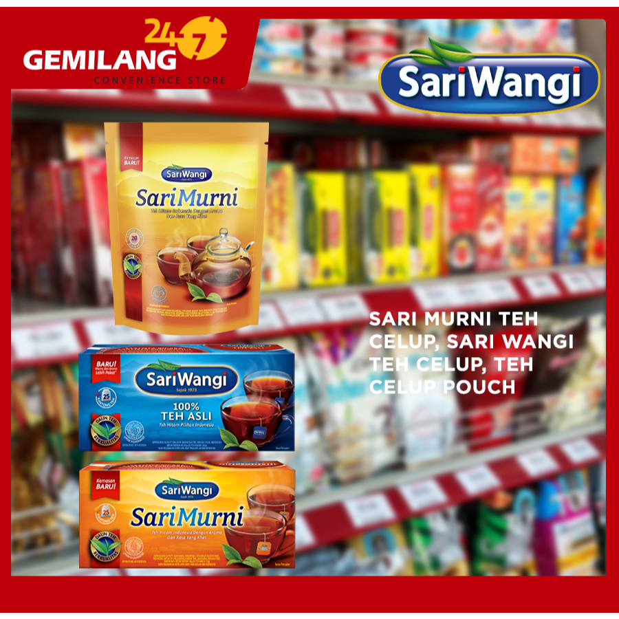 

SARI MURNI TEH CELUP, POUCH & SARI WANGI TEH CELUP