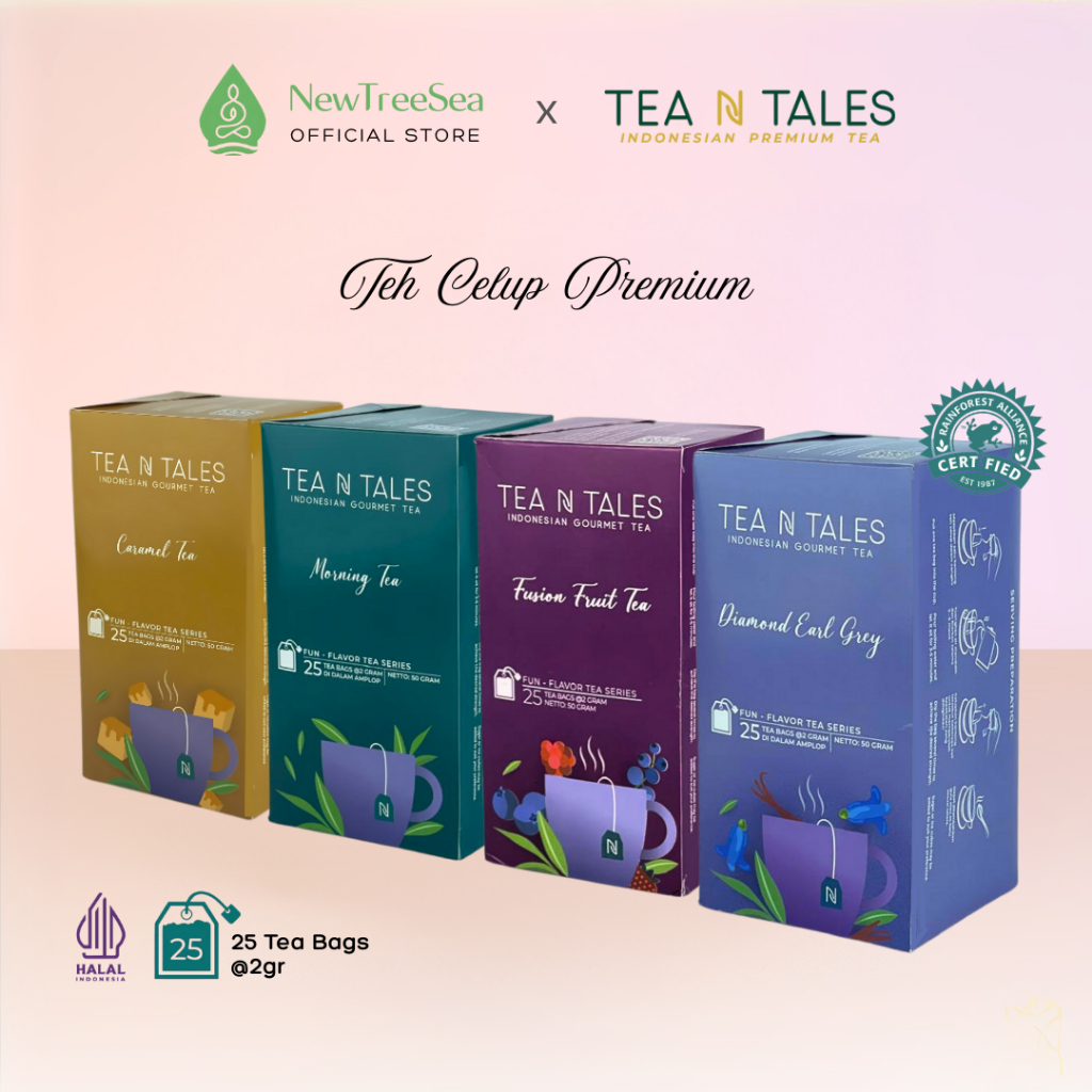 

Teh Celup Premium by TeaNTales - Teh Rendah Kafein - Tea Bags Series with Envelope
