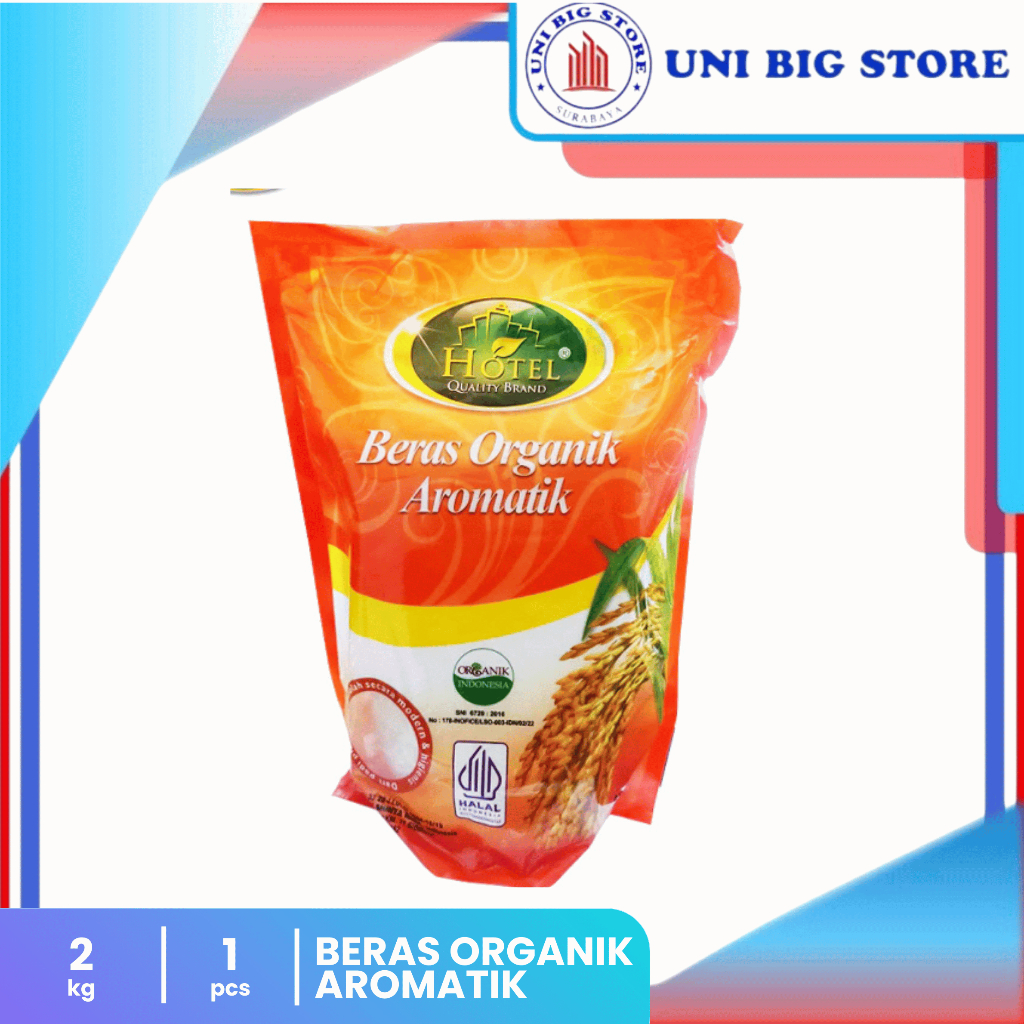

HOTEL Beras Pandan Wangi Putih Organic 2 kg White Healthy Rice