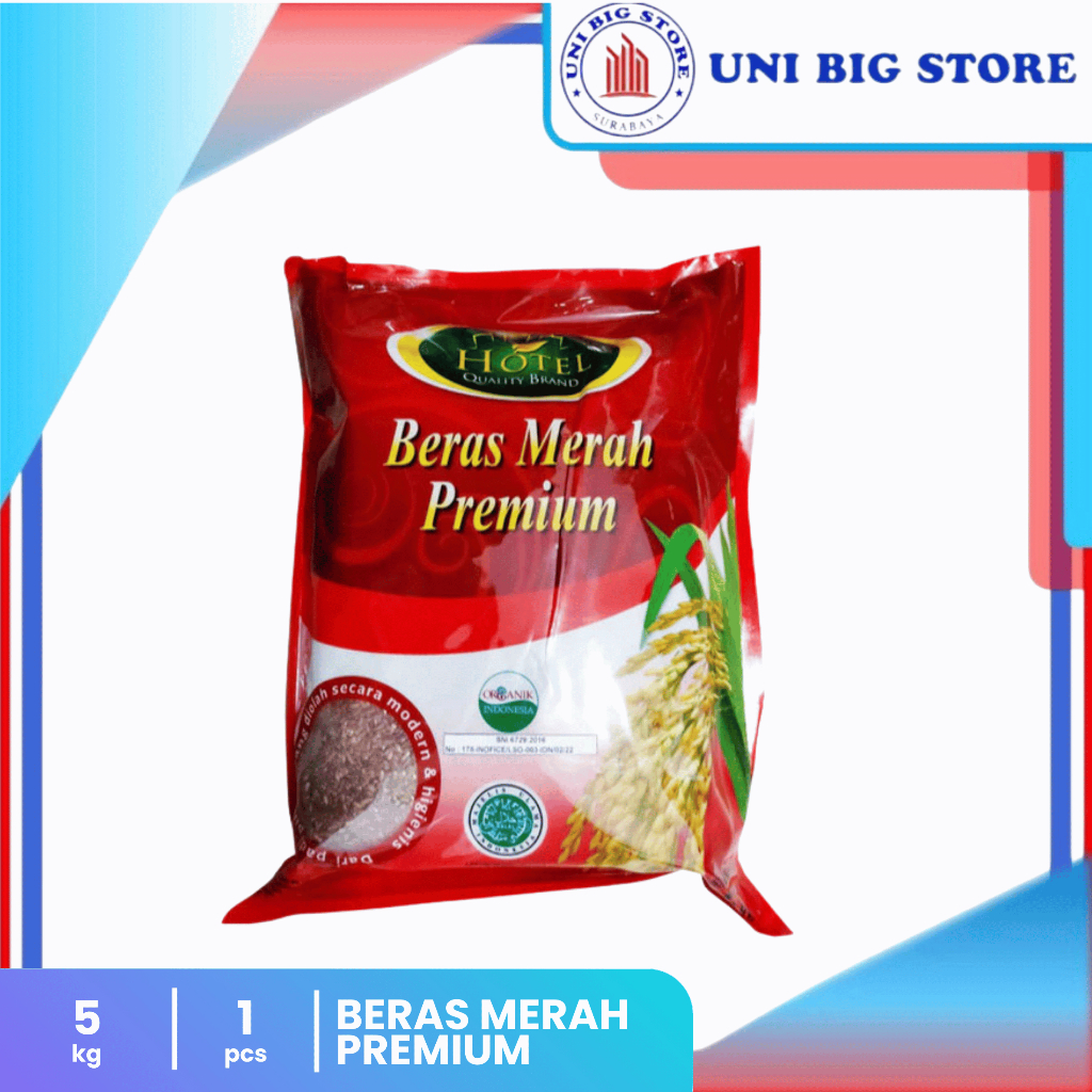 

HOTEL Beras Merah Organik Premium Red Rice Organic 5 kg