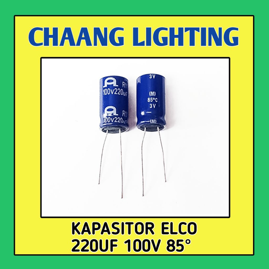 220UF 100V KAPASITOR ELKO 220UF 100V CAPASITOR ELCO 220UF 100V ELCO 220UF 100VV85°C