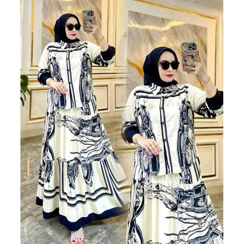 Arilia Collection- NEW ARRIVAL MAMIYA SET ROK RAYON VIRAL // ONE SET RAYON MOTIF // SETELAN ROK // O