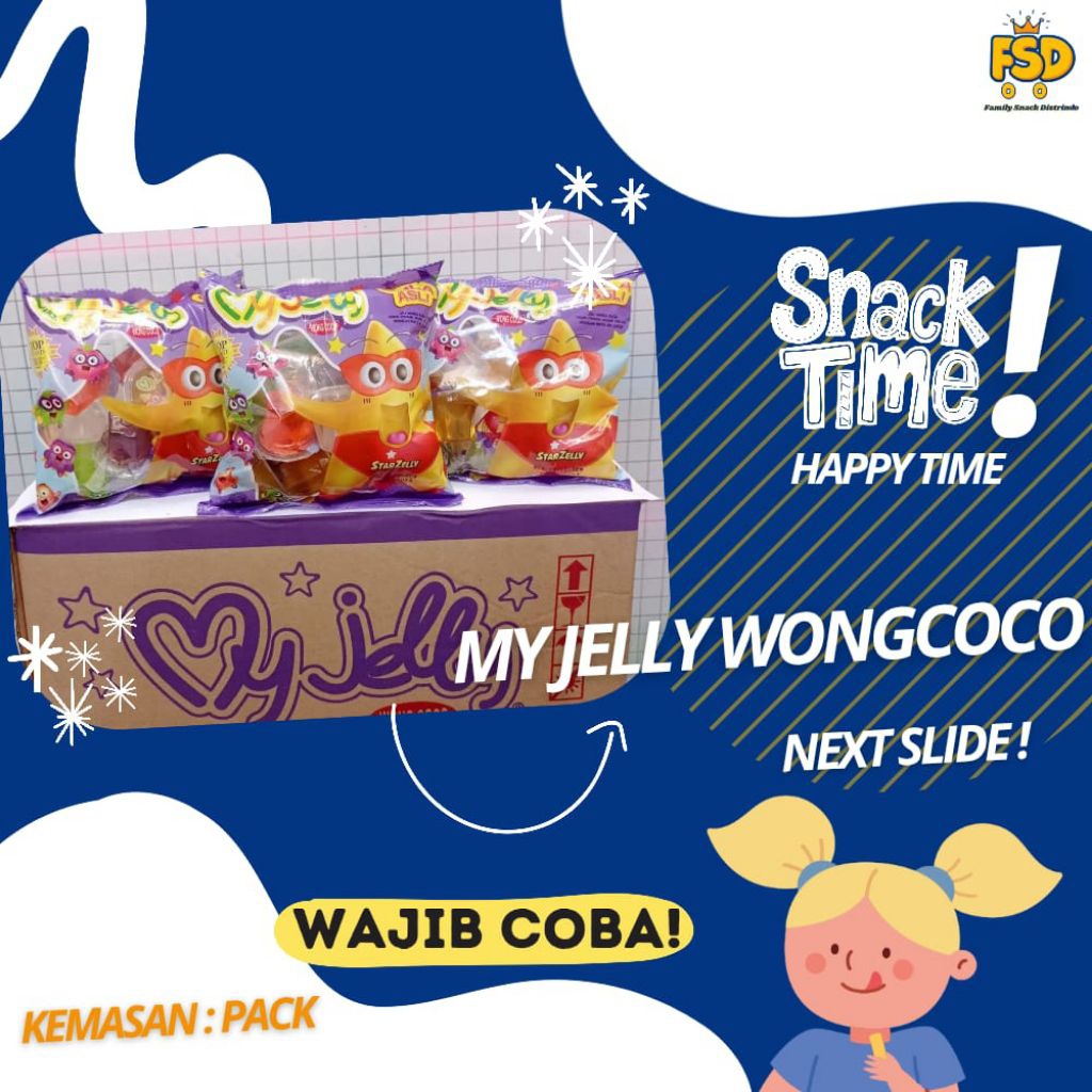 

PAKET HEMAT!! 2 Pack My jelly Wongcoco@210 Gram