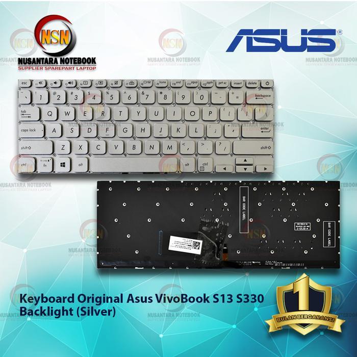 Keyboard Asus VivoBook S13 S330 Backlight (Silver)