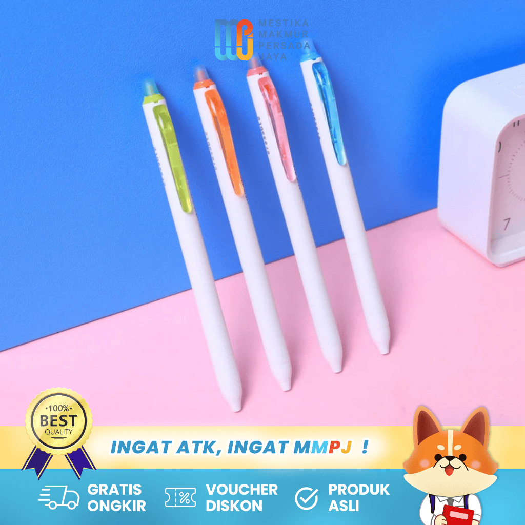 

Bantex Gel Pen Bisa Dihapus 0.5 mm / Pulpen Gel Erasable Tinta Biru BG1119