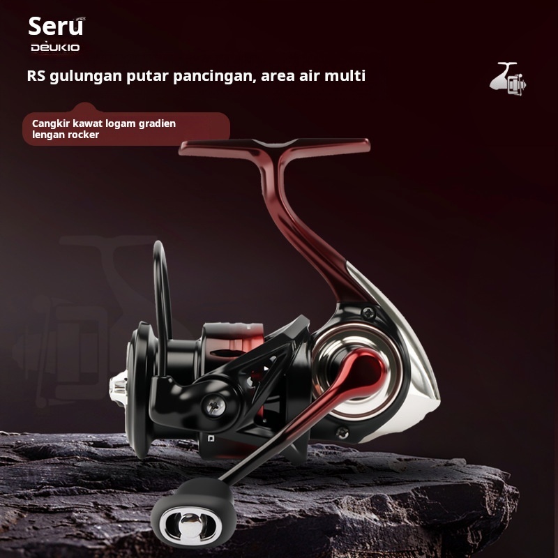 Reel Pancing Spinning Metal Full Metal Tanpa Celah - Untuk Casting Jauh, Laut & Ultralight