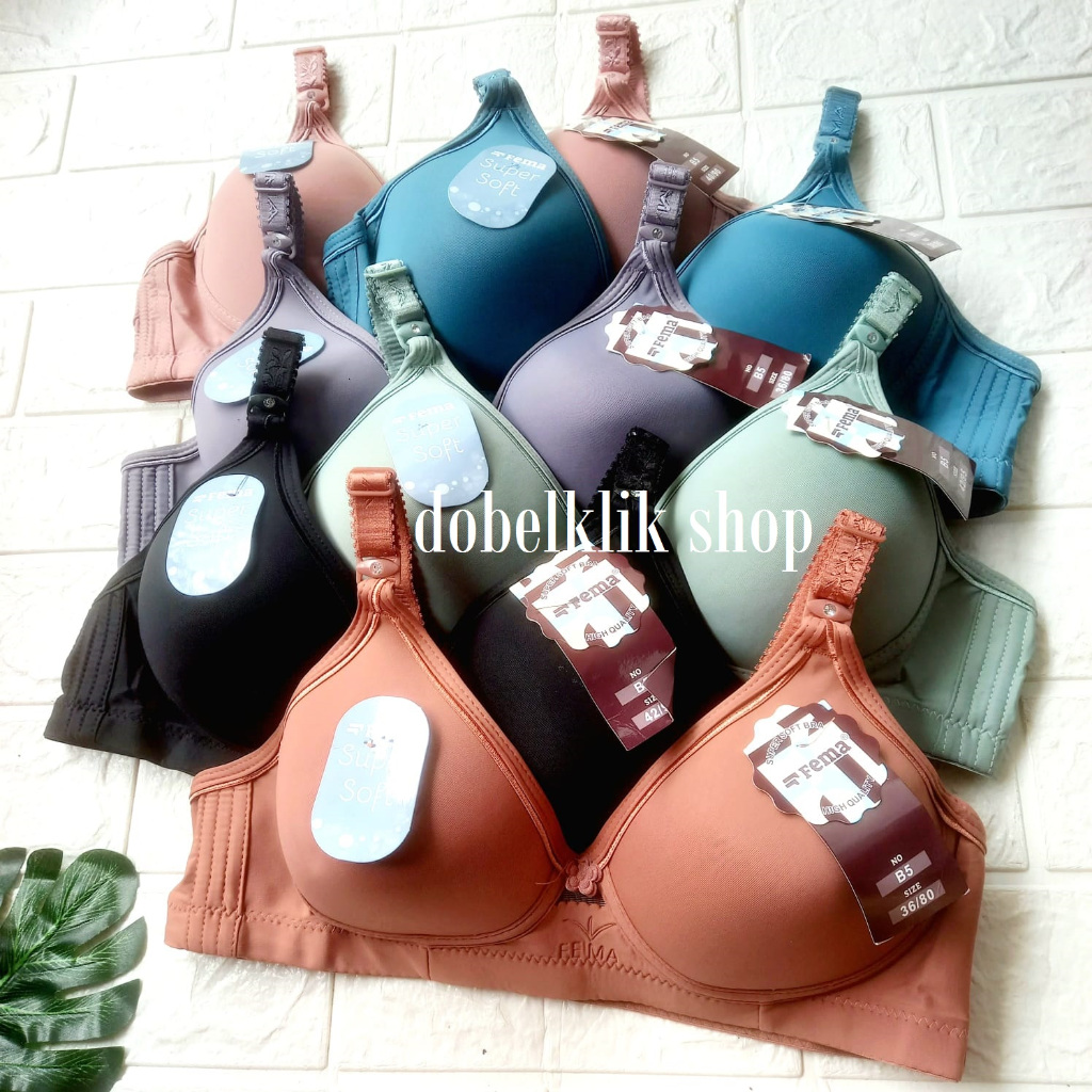Bra Busa Bh Wanita  Tanpa Kawat Fema Soft