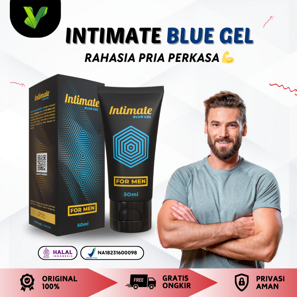 Intimate Blue Gel Oles Pijat Membesar Pria mengatasi Impotensi Ezaklasi Dini BPOM 50g