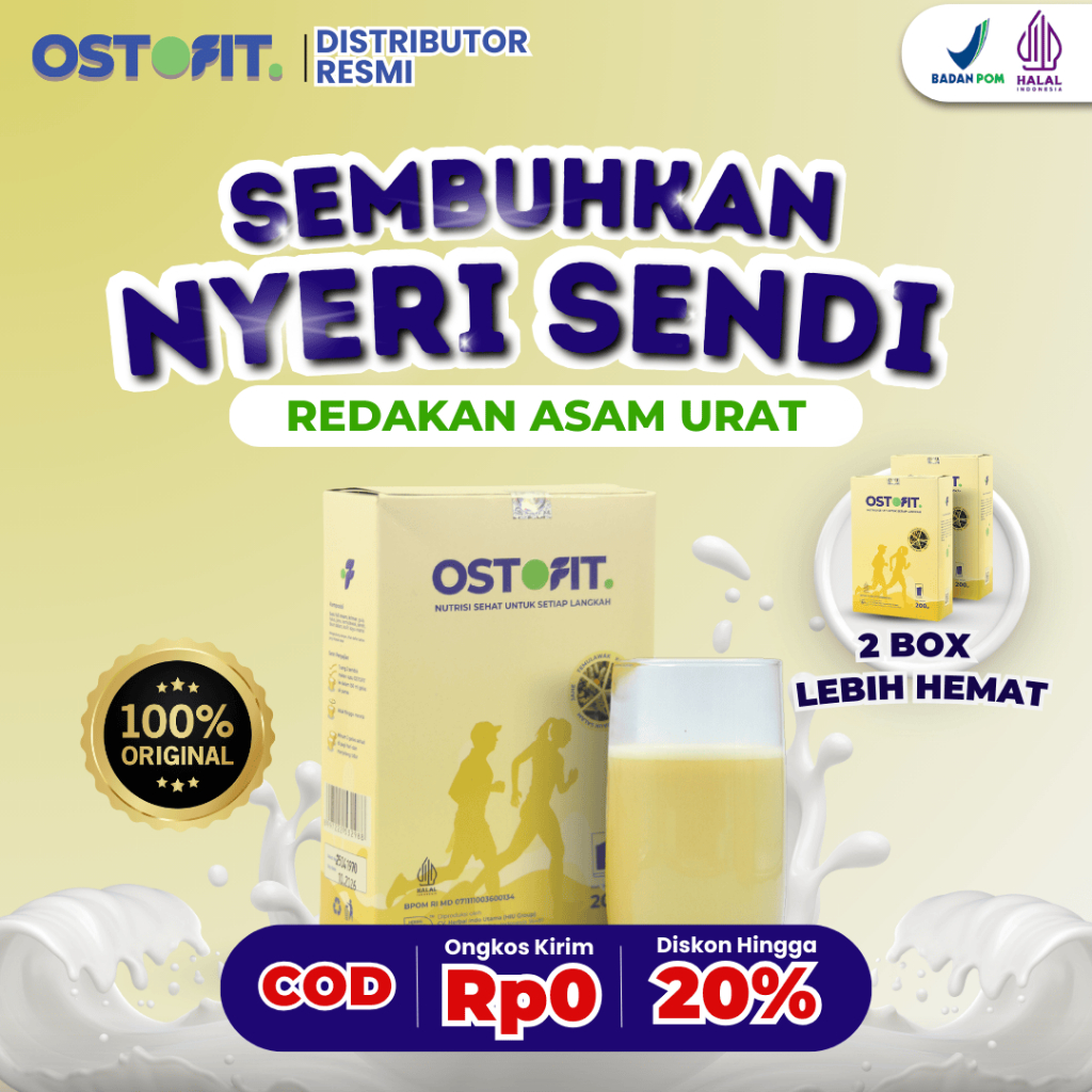 

SUSU OSTOFIT ORIGINAL - Susu Herbal Pilihan Atasi Nyeri Sendi, Tulang & Asam Urat Dengan Bahan Alami