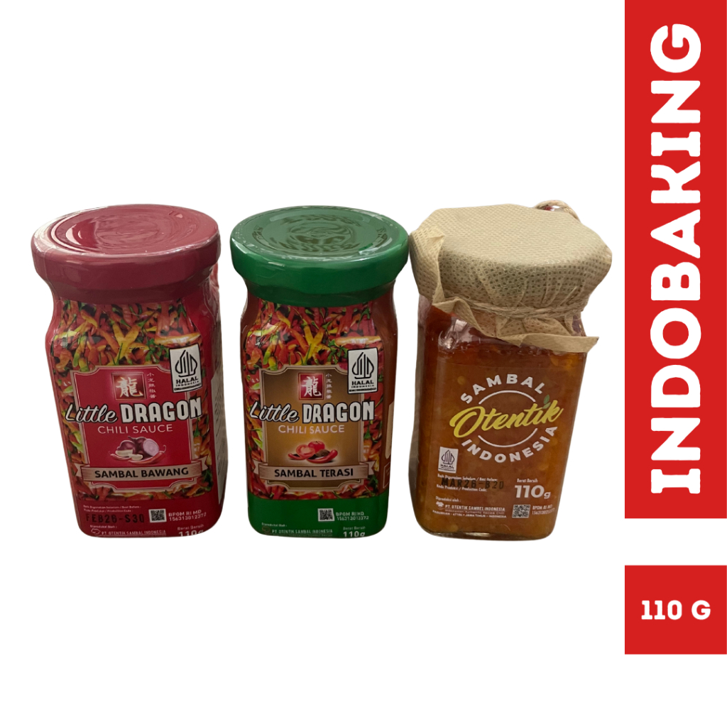 

LITTLE DRAGON Sambal Bawang / Sambal Terasi Botol 110g Halal