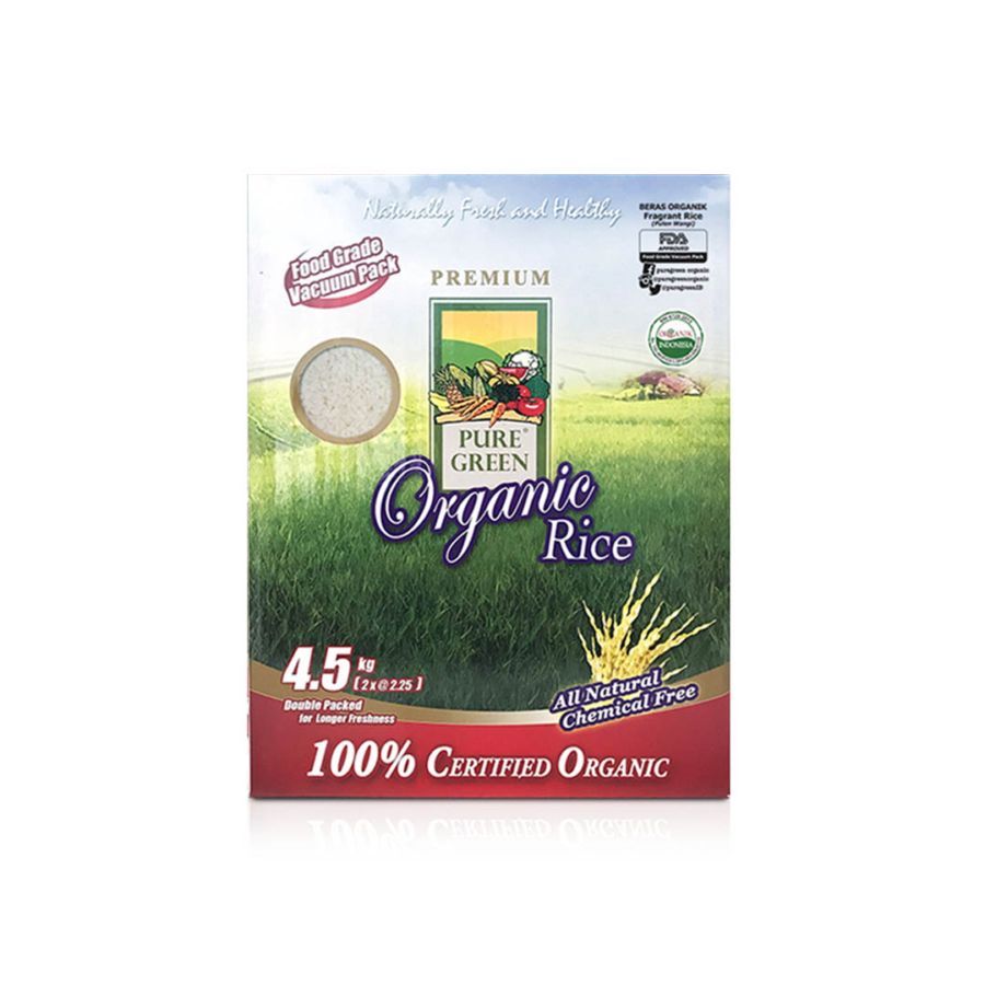 

Puregreen Beras Pandan Wangi Organik 4500gram