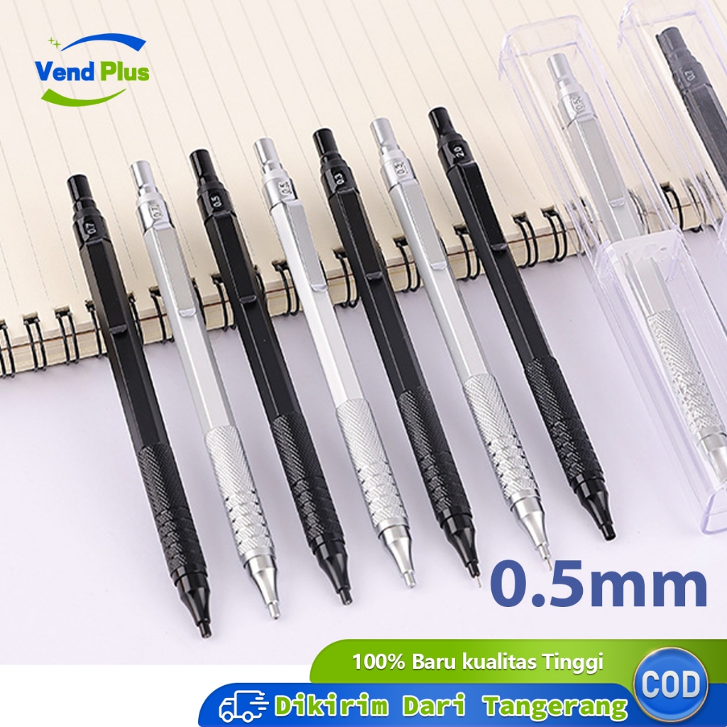 

0.5mm Pensil Mekanik Metal Mechanical Drafting Pencil dengan Pusat Gravitasi Rendah Untuk Sekolah Kantor