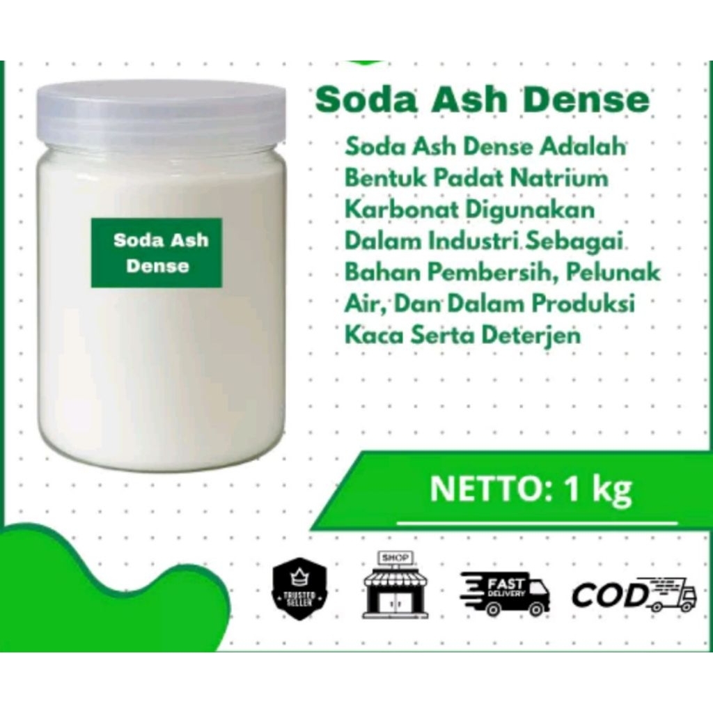 

Soda Ash Dense 1kg/ Natrium Karbonat/ Soda Abu
