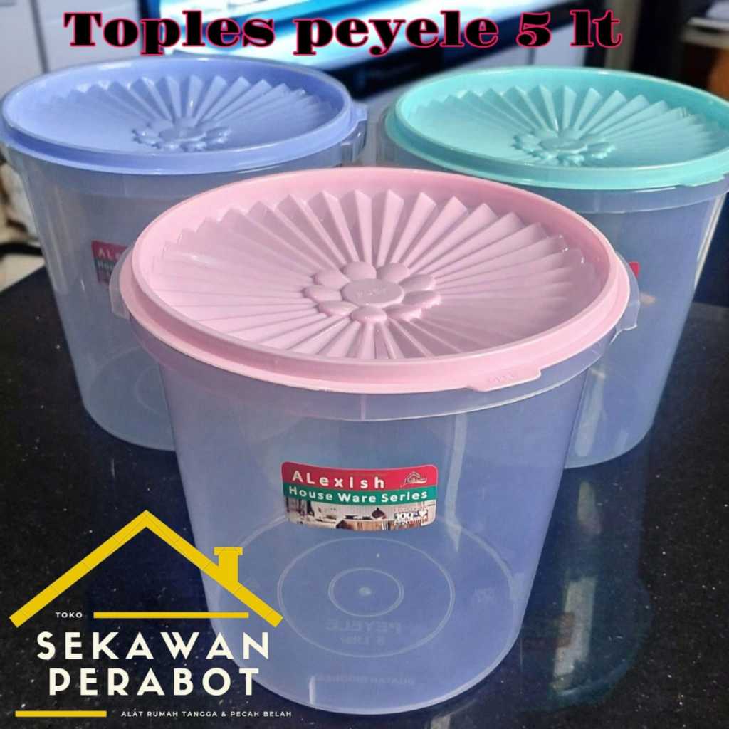 TOPLES PLASTIK PEYELE 5 LITER ALEXISH TOPLES KERUPUK PEYEK MAKANAN