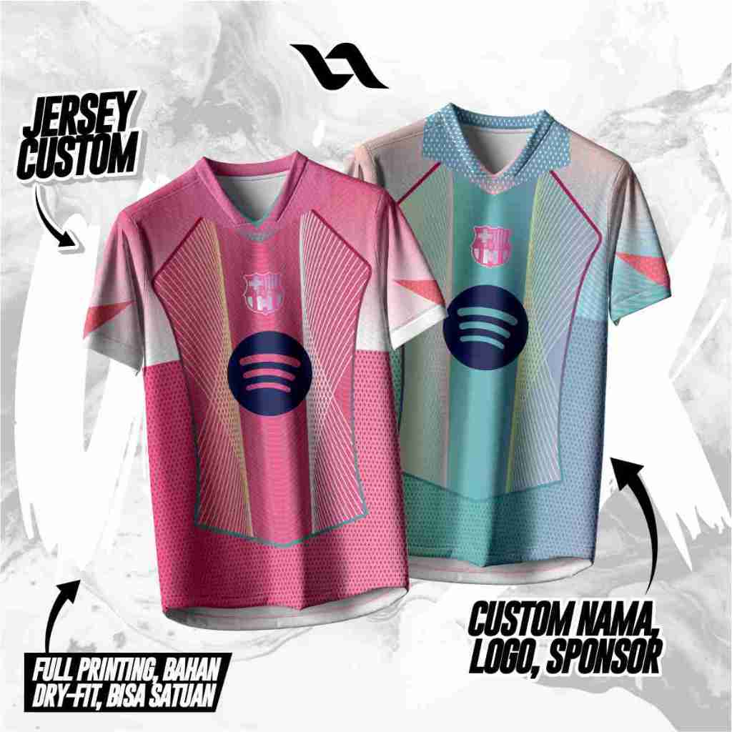Jersey Barcelona PINK / TOSKA / Fantasy / JERSEY BARCELLONA / Jersey Bola / Jersey Vintage