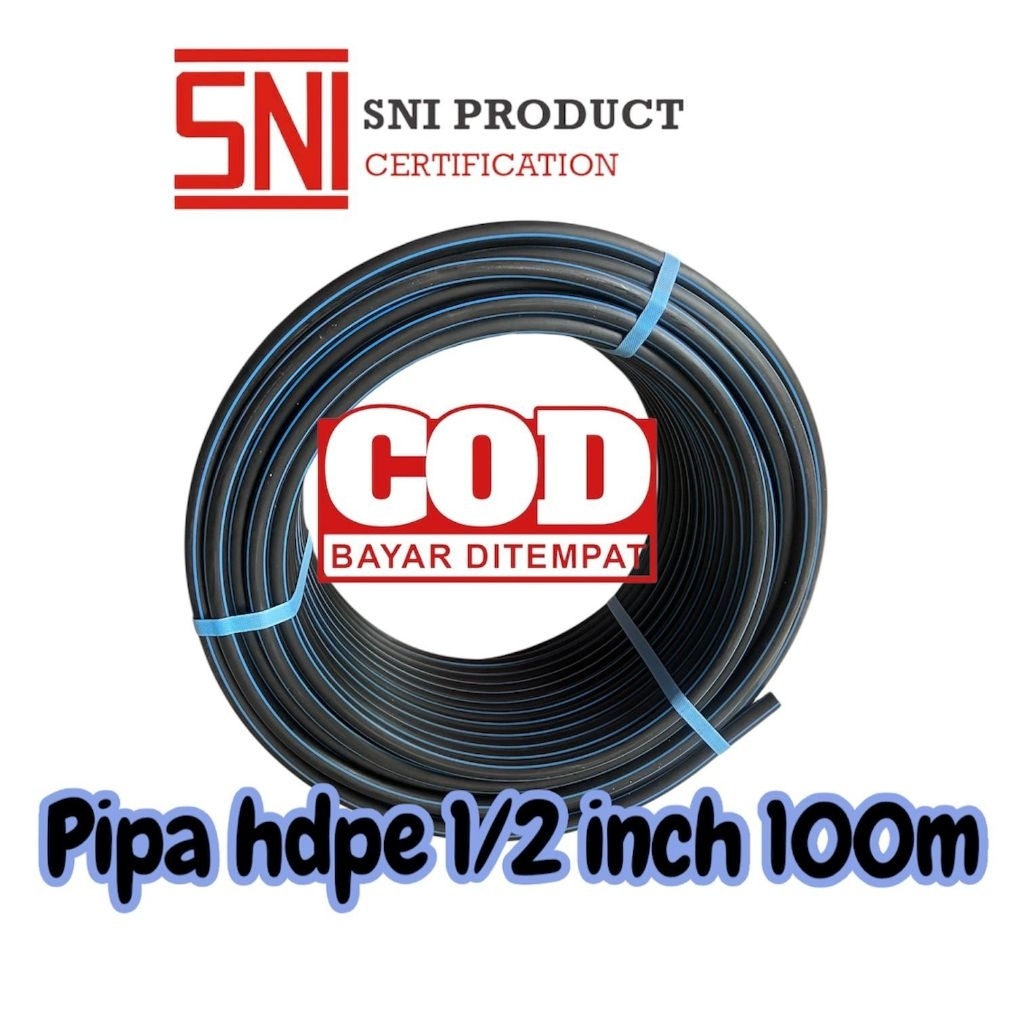 Pipa Irigasi HDPE 1/2 Inch 100 Meter Roll