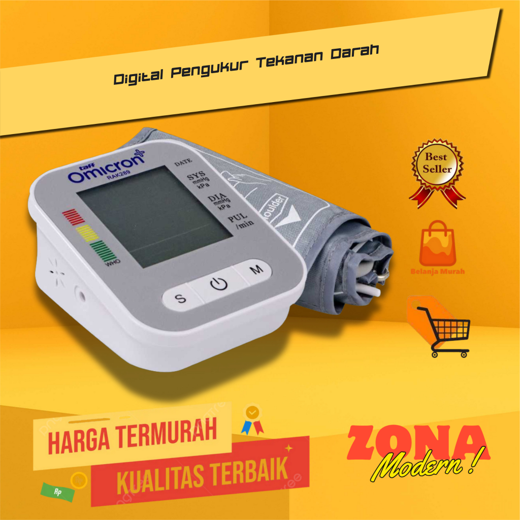 Omicron Tensimeter Digital Pengukur Tekanan Darah Digital / Tensi Digital Omicron Original