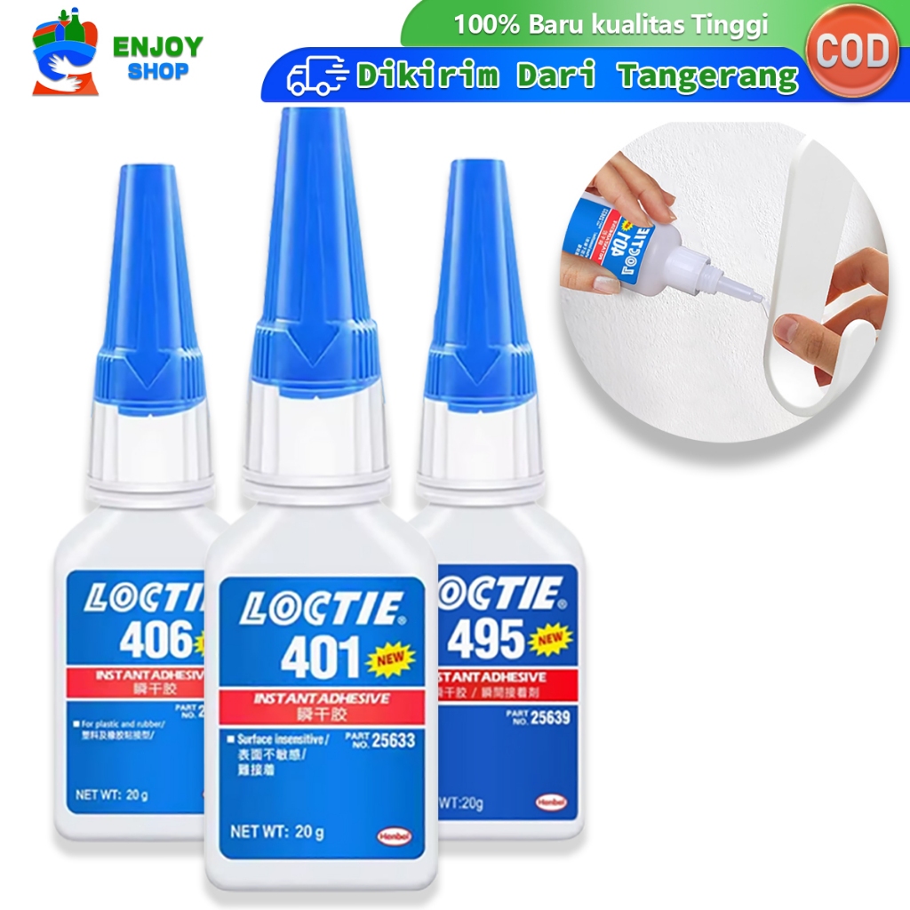 

Lem Serbaguna 20gr Instant Adhesive 401 406 496 Transparan Dan Tahan Air Untuk Kayu Logam Plastik