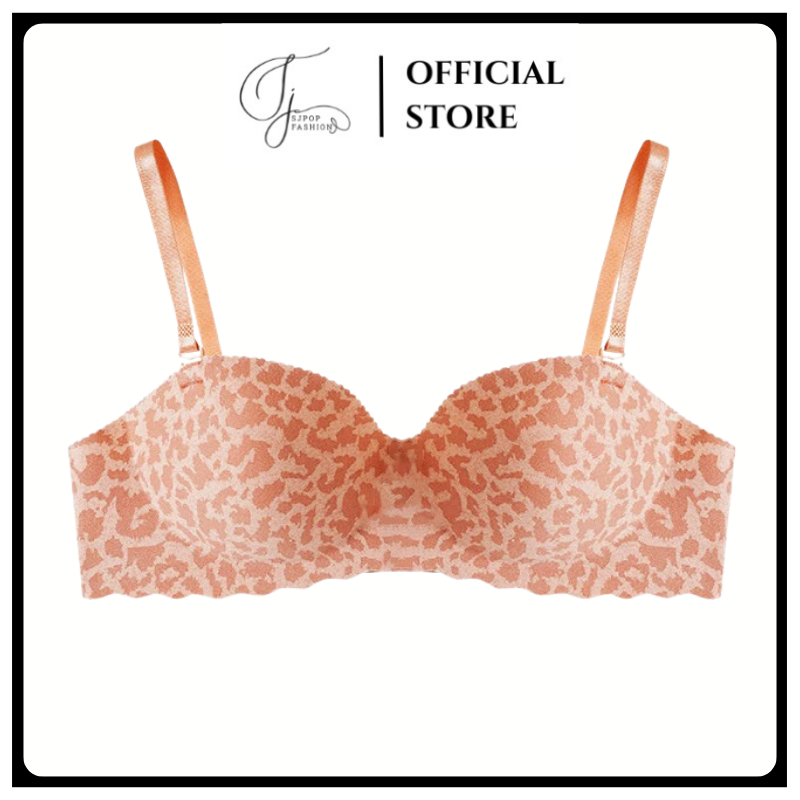 SJPOP  Bra Push Up Motif Macan Tanpa Kawat