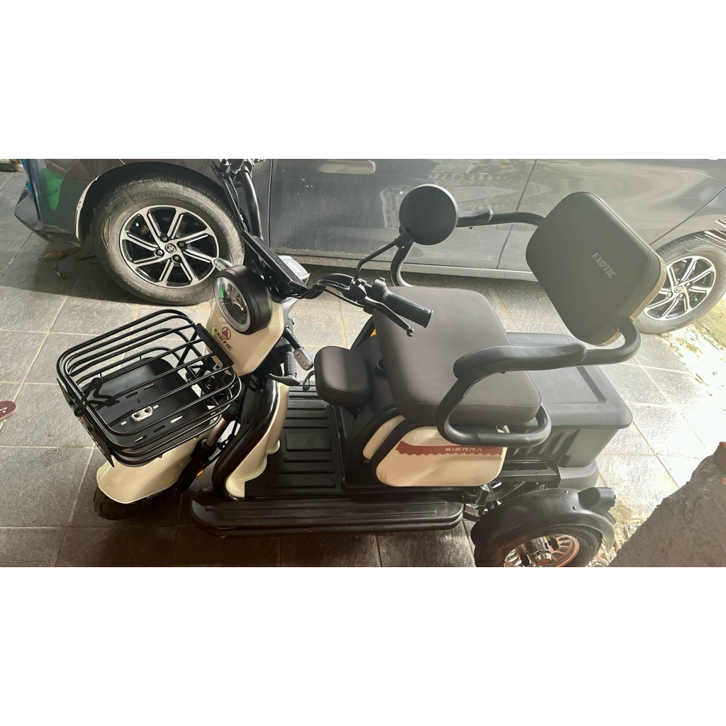 dijual sepeda listrik roda 3 Exotic Sierra Keluaran Varian Terbaru Agustus 2025