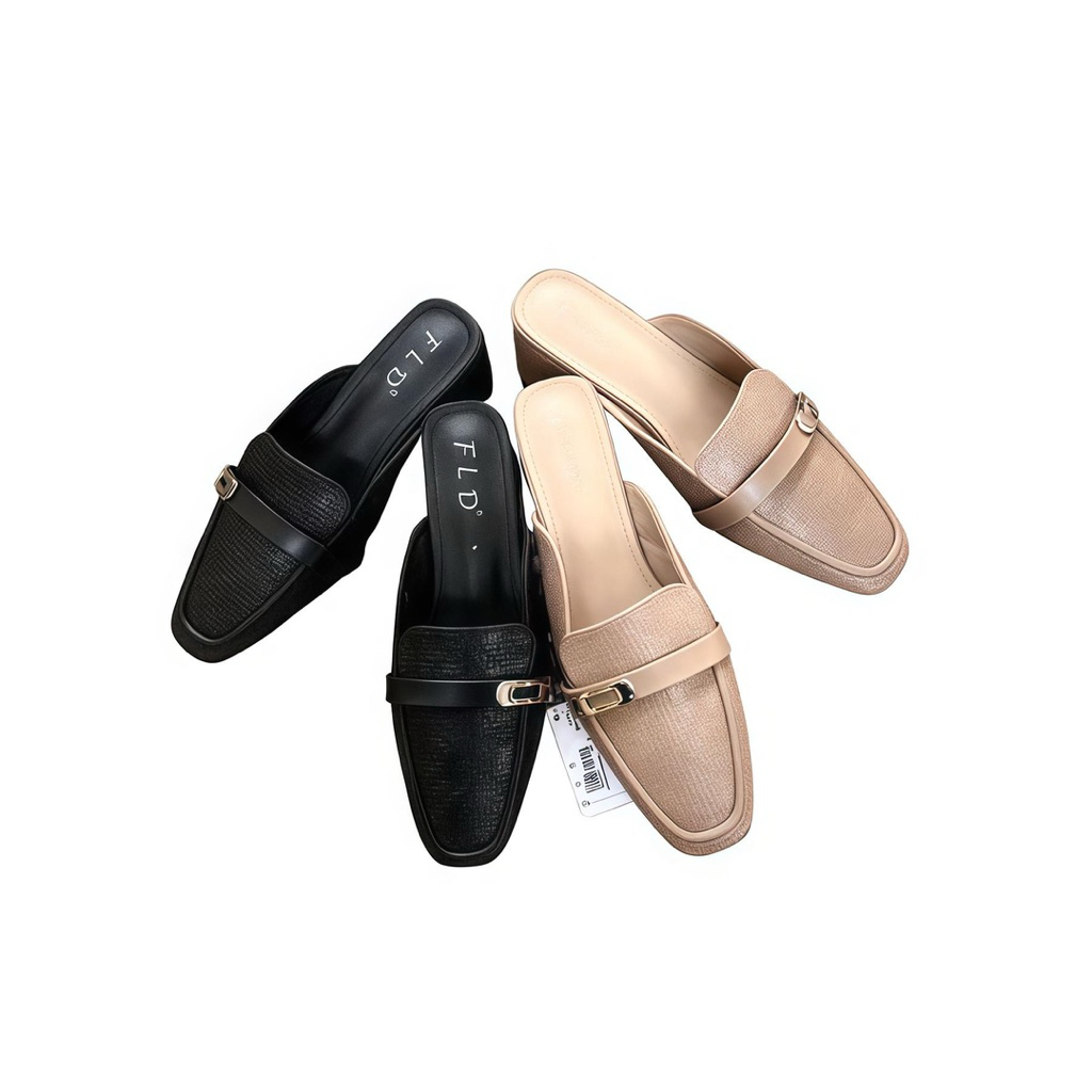 FLD.SHOES Ori Mall FLDS123 Bustong Wanita Hak Tahu 3cm