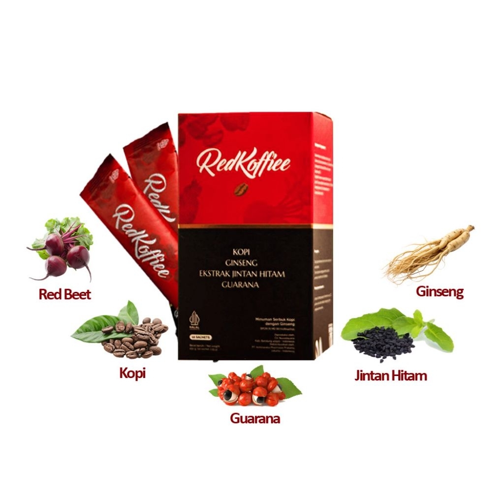 

Kopi Merah Original Red Koffiee Armina Daily 1 box isi 10 sachet
