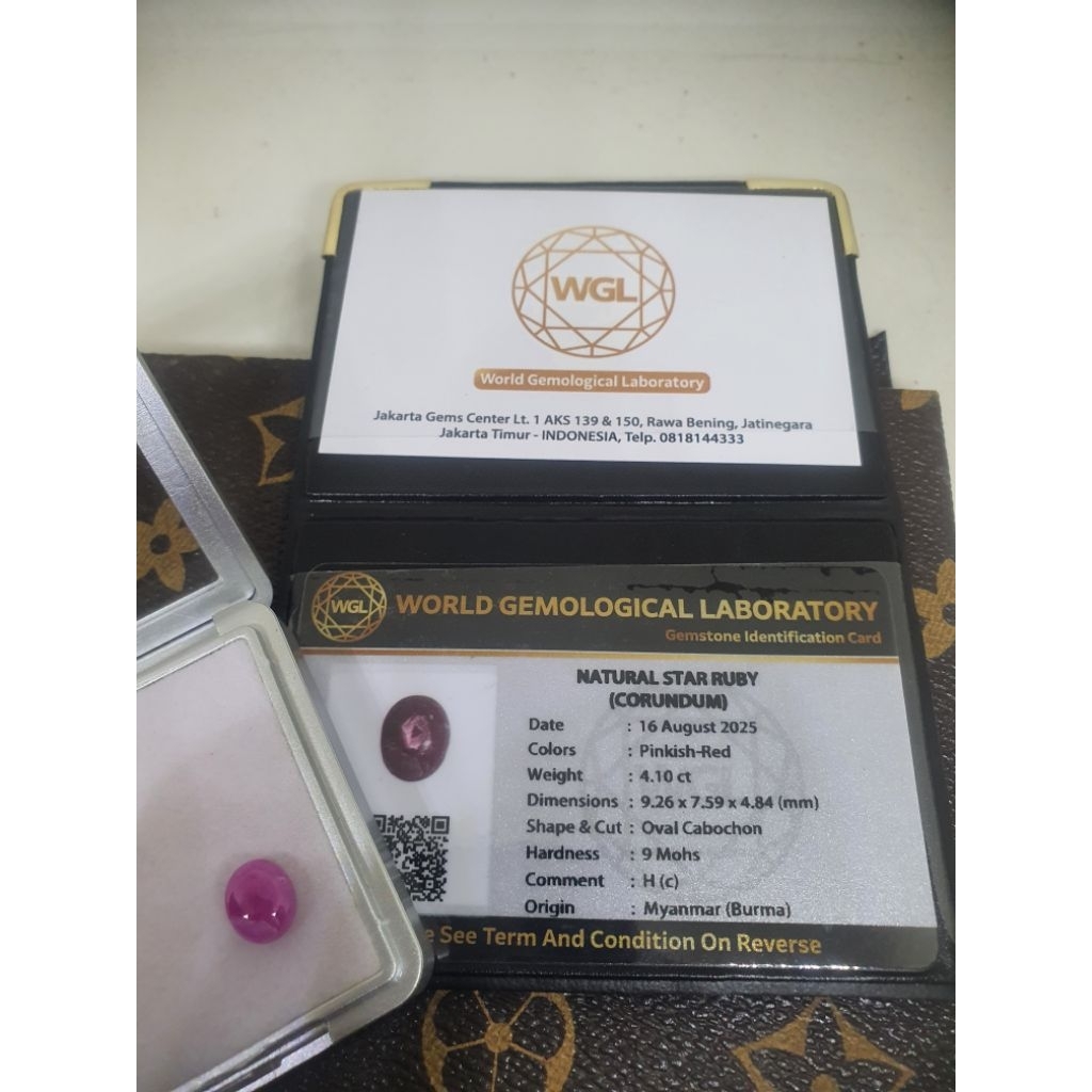 NATURAL RUBY BELANG BURMA SERAT FATWA UNIK DAN ANTIK WINDUSARA