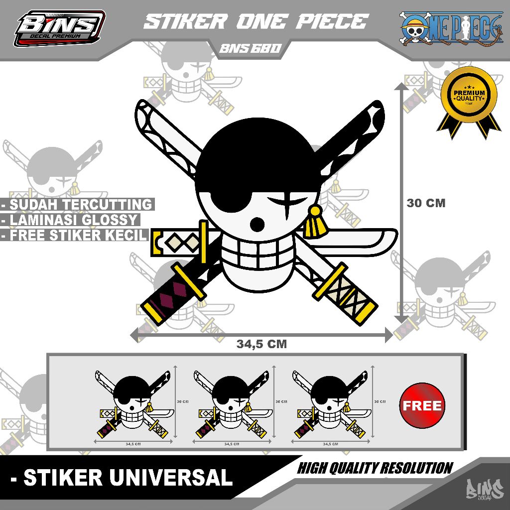 

BNS680-STIKER CUTTING LOGO BAJAK LAUT ONE PIECE // CUTTING STIKER LOGO ONE PIECE BAJAK LAUT TERMURAH