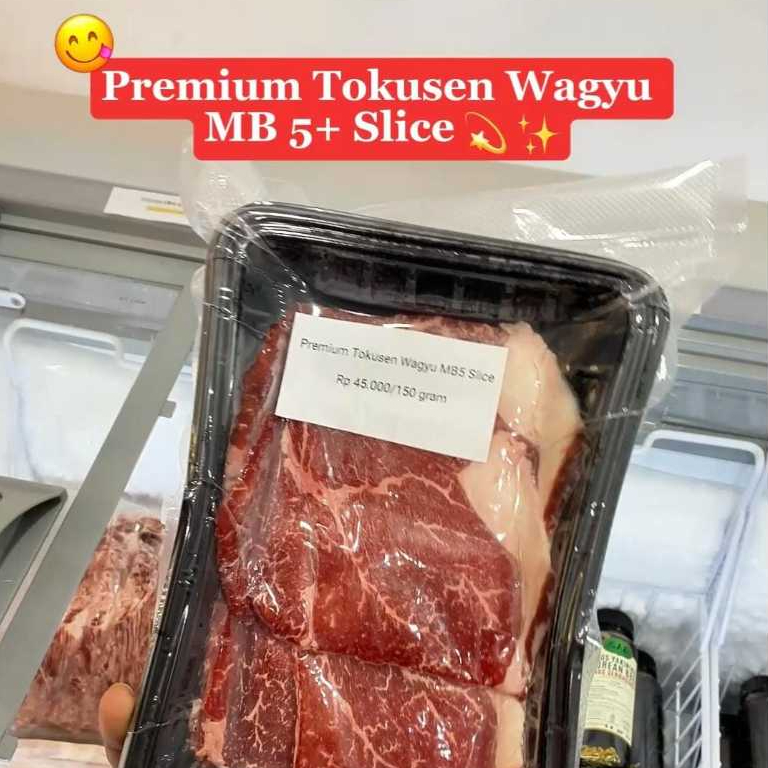 

Premium Wagyu Beef Slice MB5+ Daging Wagyu Asli 150 Gram - Cocok untuk grill dan kuah