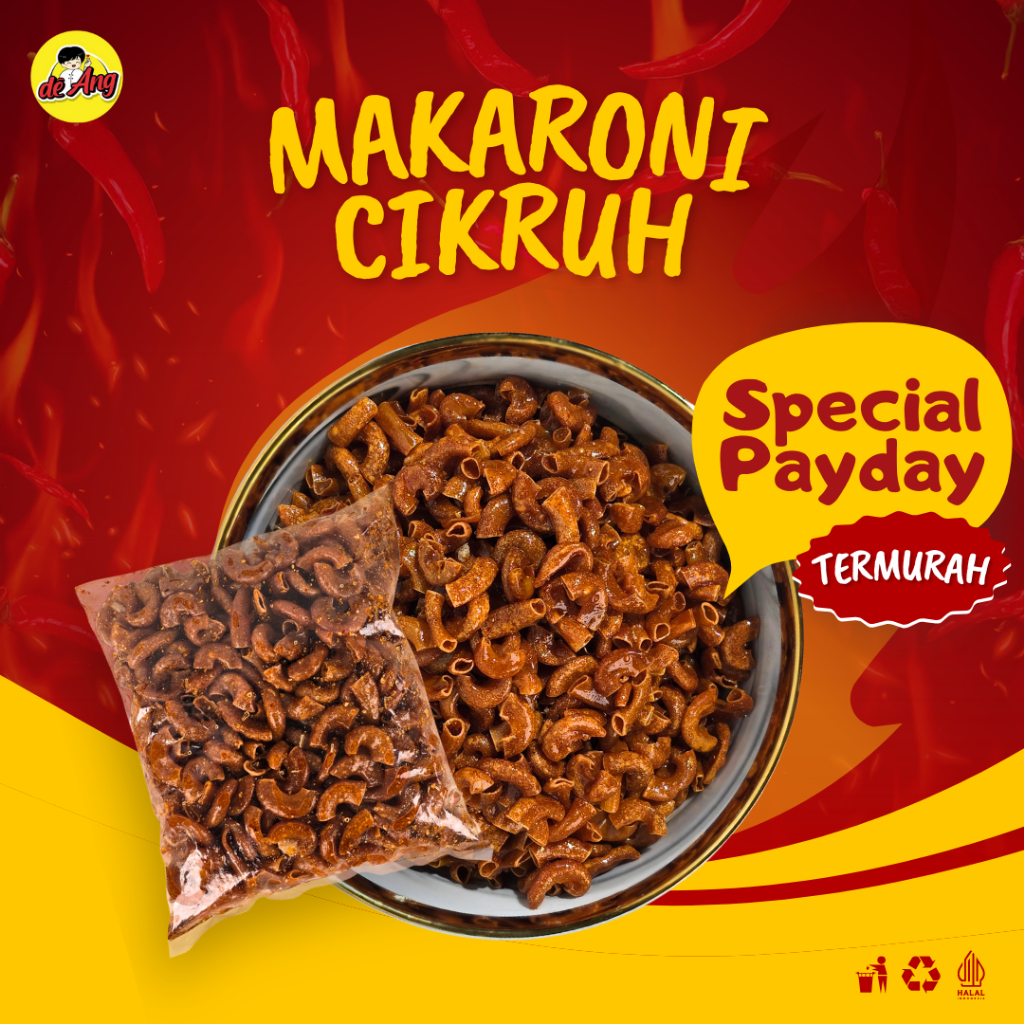 

MAKARONI CIKRUH WARUNG DEANG CEMILAN LEZAT GURIH DAN PEDAS 150 GR
