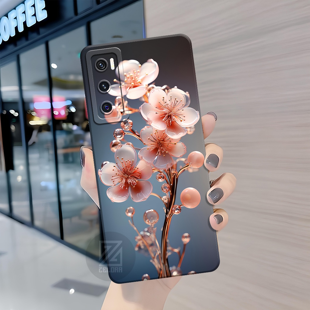 Case VIVO V20SE Fashion Case Bunga ZELORA Softcase Hp VIVO V20 SE Silikon Pro Camera VIVO V20SE Kesi