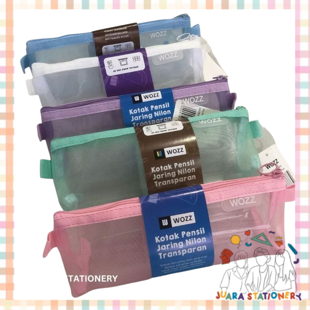 

(3184) Tempat Pensil Premium Transparan SB-6643 / Tepak Pensil Pencil Case