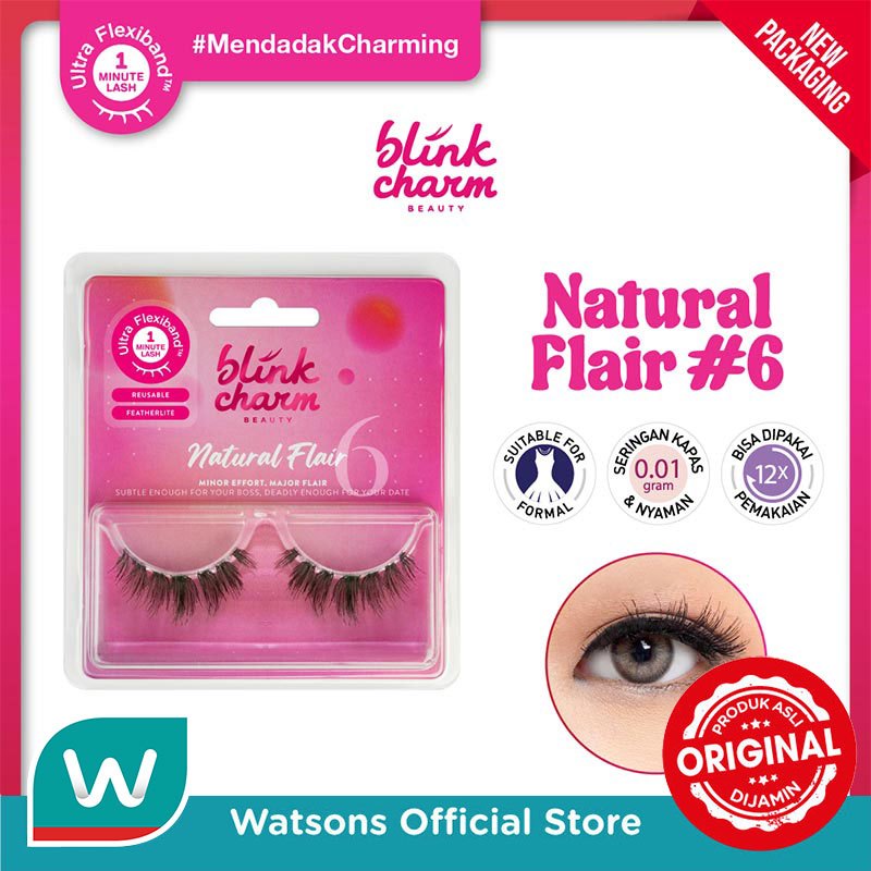 Blink Charm Natural Flair #6 - 1 Pair Pink