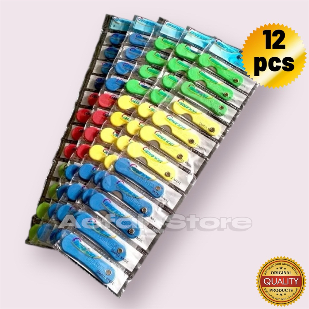 

Pemes Renteng Cutter/Pisau Lipat 12 pcs Murah