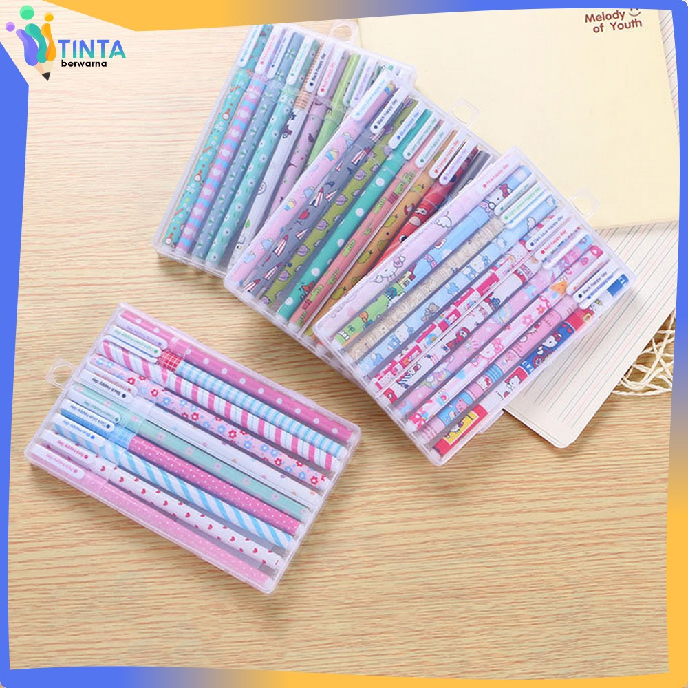 

Pena Korea Color Pen Souvenir Set Alat Tulis Sekolah dan Kantor / Pulpen Gel Set Warna Warni 10IN1 Pena Cair Motif Karakter Tinta Berwarna A54