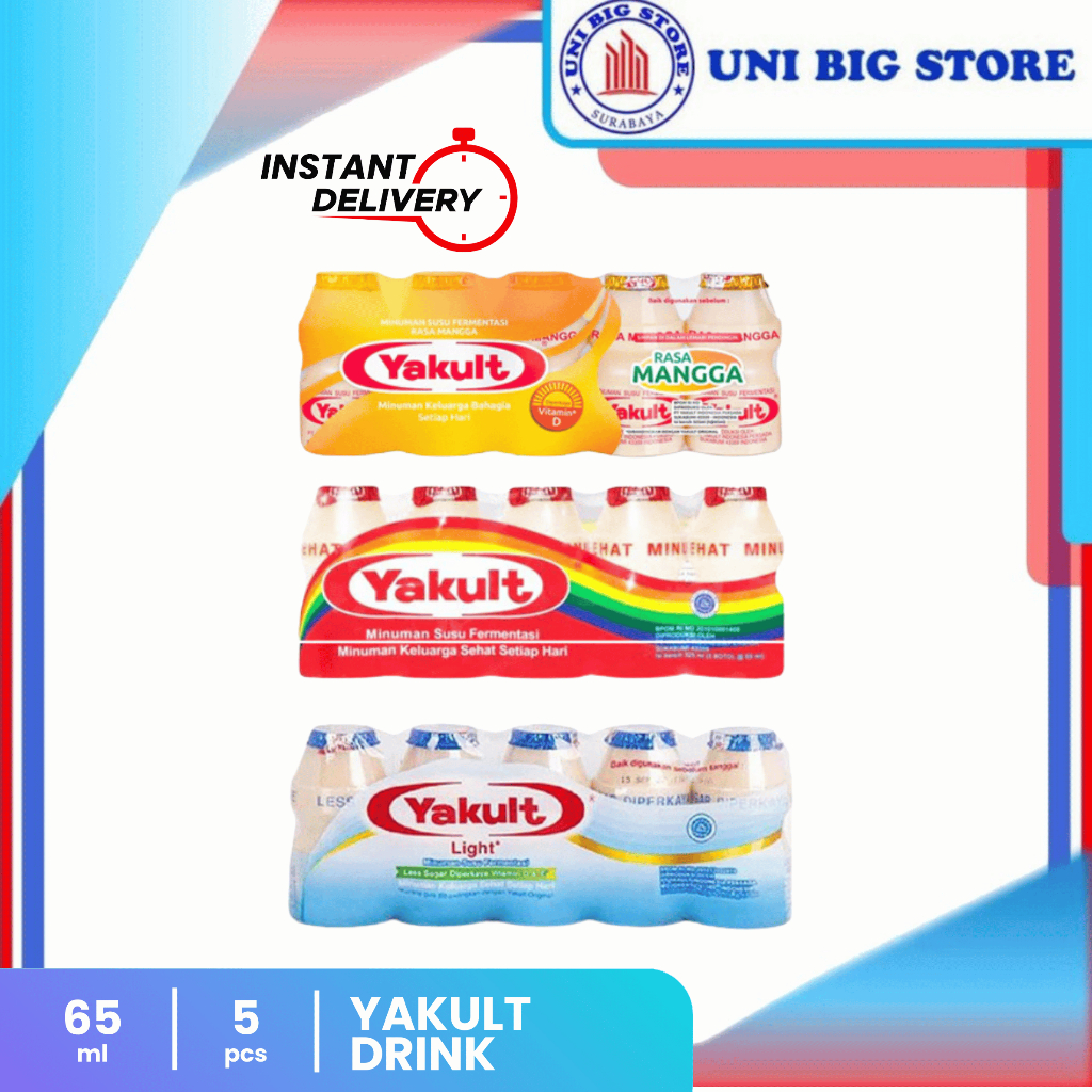

Yakult Drink Fermentasi Probiotik Original - Less Sugar - Mango 1 Pack 5 pcs