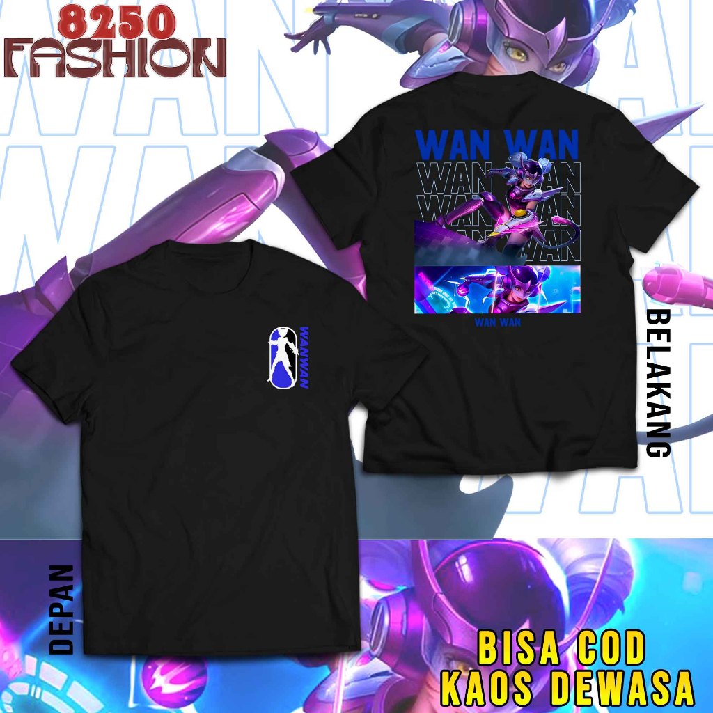 BANDAR KAOS MOBILE LEGEND NEW DESIGN WANWAN - KAOS WANWAN MARKSMAN - KAOS ML VIRAL - T-SHIRT PRIA - 