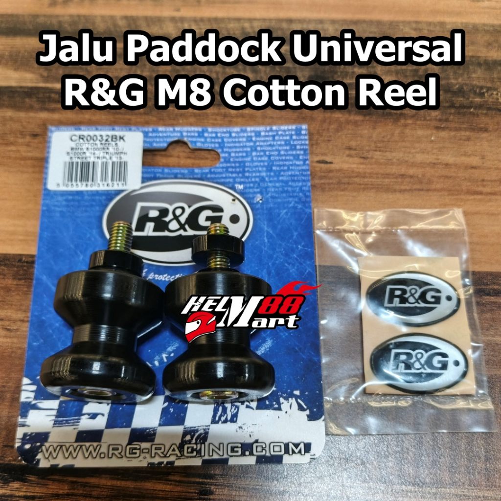 Jalu Paddock R&G Universal M8 Cotton Reels CR0032BK RNG