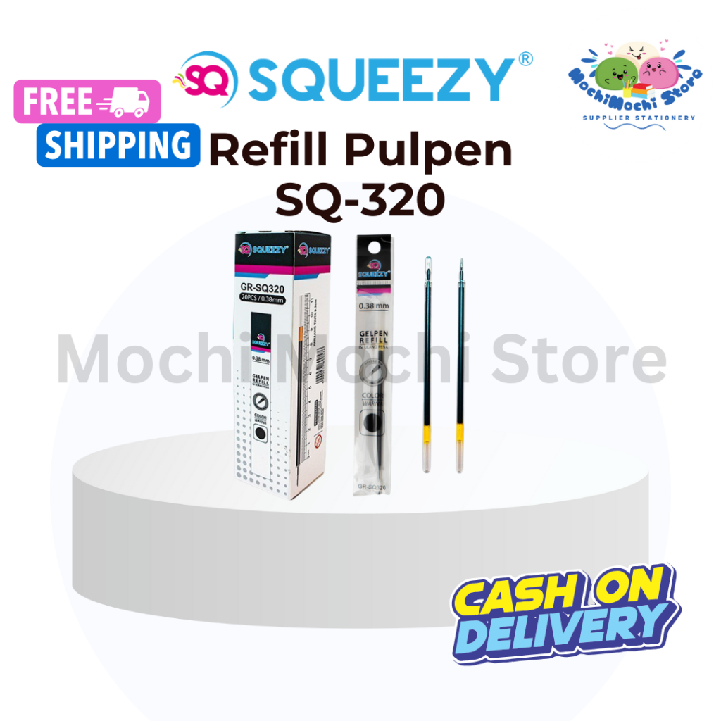 

PER 6 KOTAK/120 PCS Refill Pulpen GR-SQ320 | Tinta 0.38mm | Isi Ulang Tinta Pulpen | Refill Gel Pen | Refill Isi Ulang Pulpen Gel 0.38mm | SQ-320