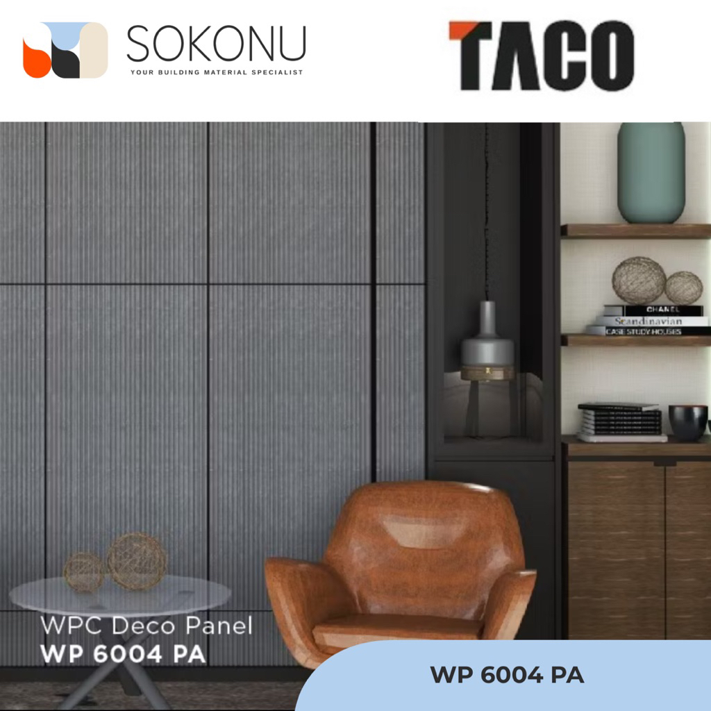 TACO WPC Deco Panel Small Waves – TV 6004 PA Marble Stone