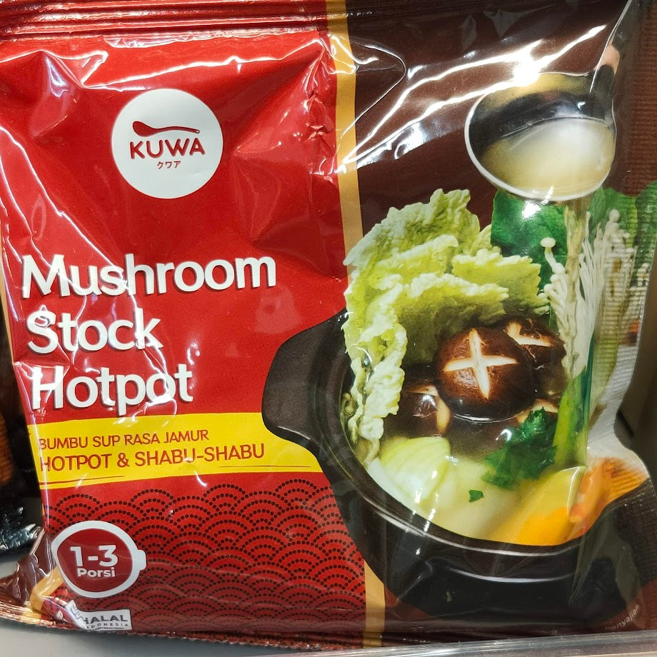 

KUWA Mushroom Stock Hotpot 100gr Bumbu Sup rasa Jamur Hotpot & Shabu-Shabu