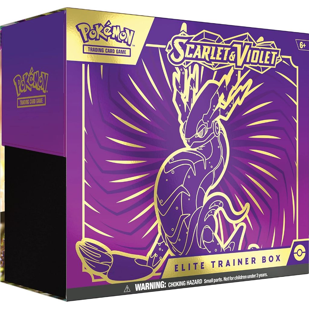 Pokémon TCG: Scarlet and Violet Elite Trainer Box - Miraidon Purple (1 Full Art Promo Card)