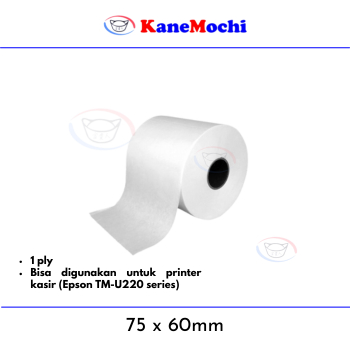 

Kertas Roll Printer Thermal 75x60mm - 1 roll