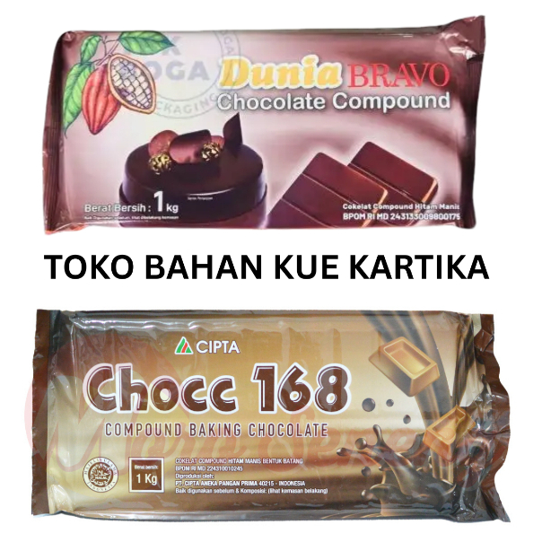 

Dunia Coklat Batang Compound Bravo 1kg / Chocc 168 Coklat Batang Compound 1kg