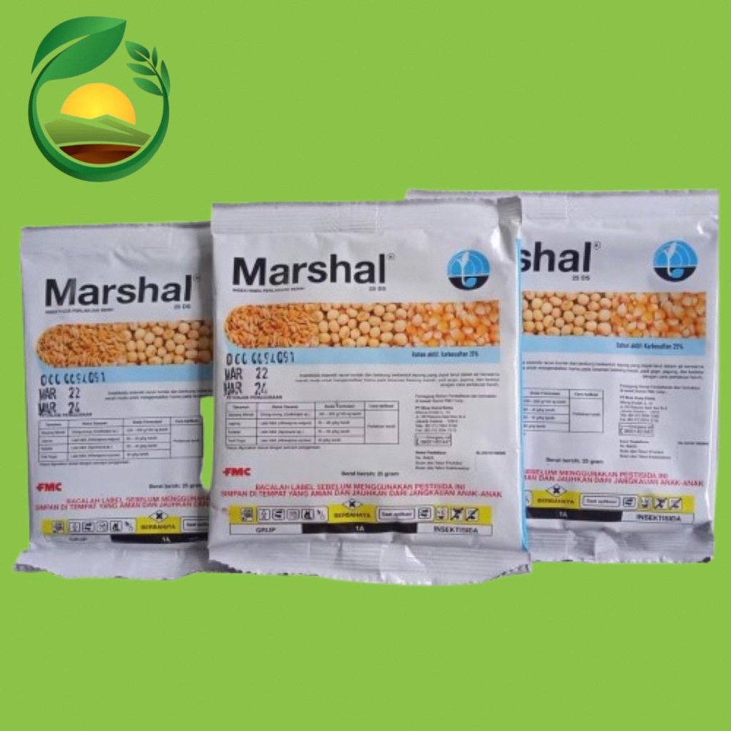 Marshal 25DS 25gr Insektisida Karbosulfan 25,53 % Perlakuan benih FMC Taurus