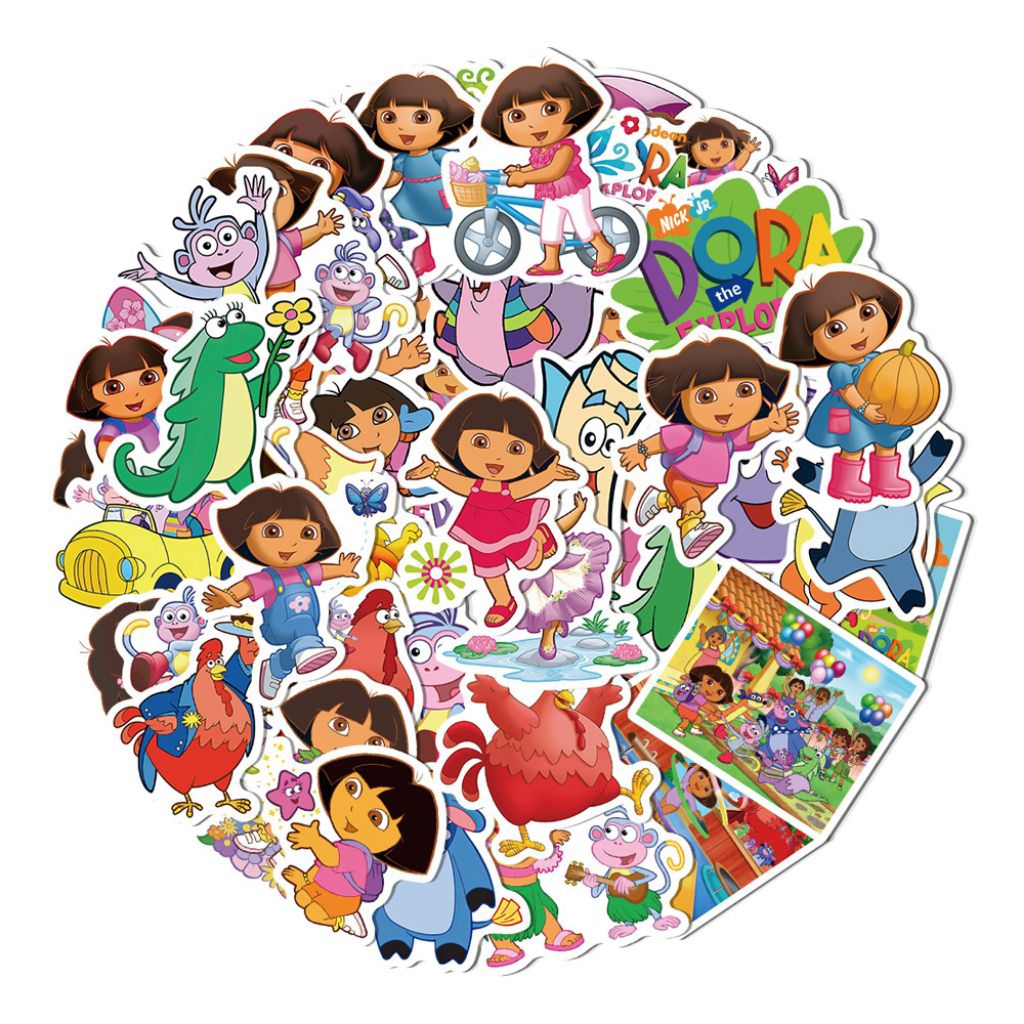 

[50 Pcs] DECO STICKER | STICKER DIY | JURNAL AESTHETIC [DS-185] DORA THE EXPLORER Animasi Karakter Cartoon Sticker Koper, HP Laptop Tumbler Komputer