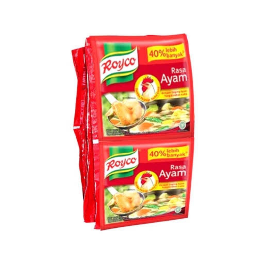 

ROYCO BARU VARIAN RASA AYAM DAN SAPI KEMASAN 1 RENCENG ISI 12 PCS