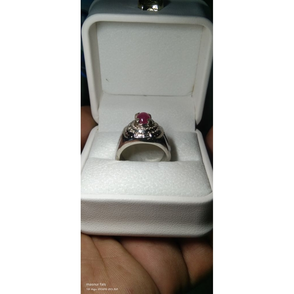 CINCIN NATURAL BATU RUBY STAR 6  HQ ORIGINAL TANZANIA