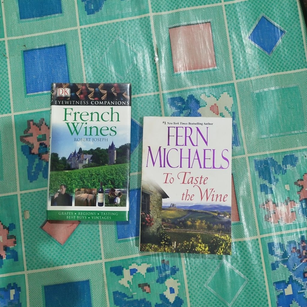 Buku Wine; TO TASTE THE WINE, THE WINE SAVANT, WINE OF SPAIN, dan  FRENCH WINE For DUMMIES,... lihat